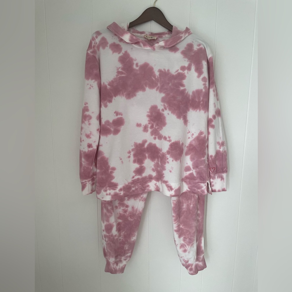 Jane And Delancey Tie Dye Sweats Set Hoodie & Pants size M